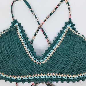 Crochet Bikini Top Tie Back